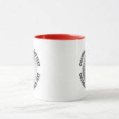Mittlerer Text ROT Combo 11oz Maßgeschneiderter Go Tasse (Zentrum)