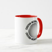Mittlerer Text ROT Combo 11oz Maßgeschneiderter Go Tasse (VorderseiteRechts)