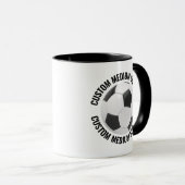 Mittlerer Text SCHWARZ Combo 11oz Individueller Fu Tasse (VorderseiteRechts)