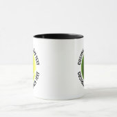Mittlerer Text SCHWARZ Combo 11oz Individueller Te Tasse (Zentrum)