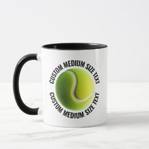Mittlerer Text SCHWARZ Combo 11oz Individueller Te Tasse