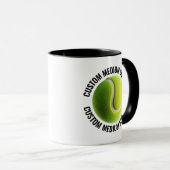 Mittlerer Text SCHWARZ Combo 11oz Individueller Te Tasse (VorderseiteRechts)