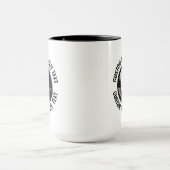 Mittlerer Text SCHWARZ Combo 15oz Custom 8 Ball Tasse (Zentrum)