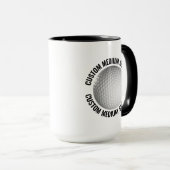Mittlerer Text SCHWARZ Combo 15oz Individueller Go Tasse (VorderseiteRechts)