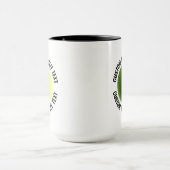 Mittlerer Text SCHWARZ Combo 15oz Individueller Te Tasse (Zentrum)