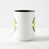 Mittlerer Text SCHWARZ Combo 15oz Individuelles Pi Tasse (Zentrum)