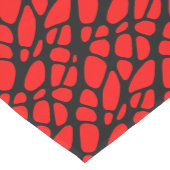 Mittlerer Tischläufer für Bio rotes Webmuster (Ecke)