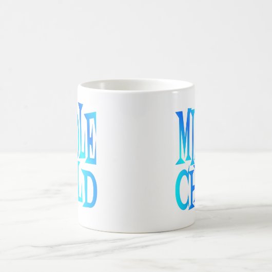 Mittlerer untergeordneter Text in Blau Kaffeetasse (Mittel)
