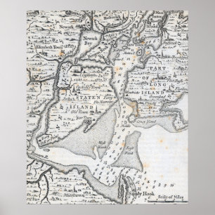 Mittleres 18. Jahrhundert New York Poster