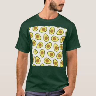 Mittleres Avocado-Muster T-Shirt