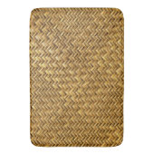 Mittleres Brown natürliches Baskeweave Badematte (Vorderseite Vertikal)