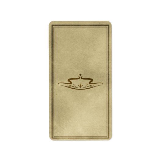 Mittleres dekoratives Apothekenschild Adressaufkleber (Vorne)