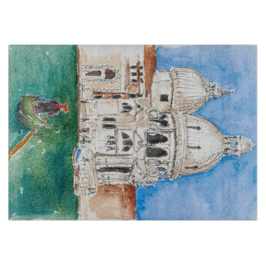 Mittleres dekoratives Glasschneiden-Brett Schneidebrett (Vorderseite)