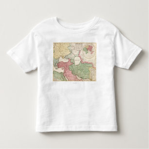 Mittleres EastPanoramic MapMiddle Ost Kleinkind T-shirt