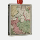 Mittleres EastPanoramic MapMiddle Ost Silbernes Ornament (Rechts)