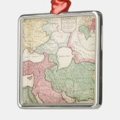 Mittleres EastPanoramic MapMiddle Ost Silbernes Ornament (Links)