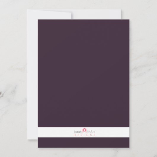 Mittleres Einladung (Rückseite)