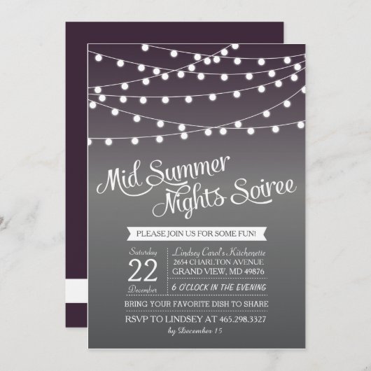 Mittleres Einladung (Vorne/Hinten)