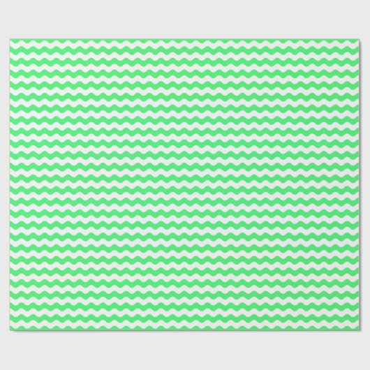 Mittleres hellgrünes und Weiß bewegt Packpapier (Flach)