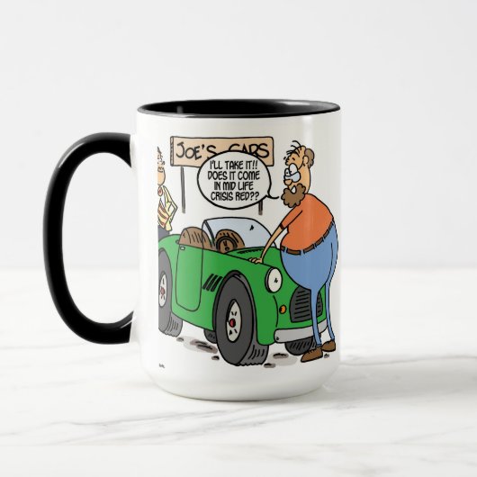 mittleres Lebenkrisenrot Tasse (Links)