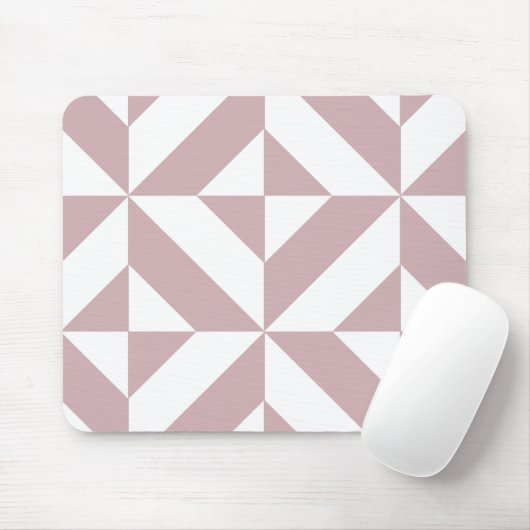Mittleres Mauve Geometric Deko Cube Muster Mousepad (Mit Mouse)