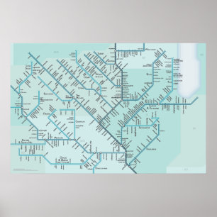 Mittleres Mississippi 20" x 30" Poster