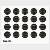 Mittleres Mod-Schwarzes Design - Circle Sticker (Blatt)