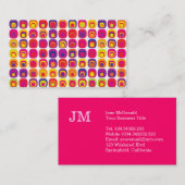 Mittleres modernes Jahrhundert-Rosa Minimalistisch Visitenkarte (Vorne/Hinten)