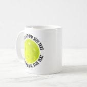 Mittleres Personalisiertes Text Pickleball 11oz. B Kaffeetasse (Vorderseite Links)