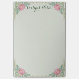 Mittleres Rosa blüht 4x6 Post-it Klebezettel