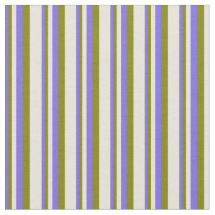 Mittleres Schiefer Blau, Grün und Beige Muster Stoff
