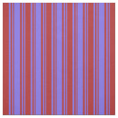 Mittleres Schiefer Blau und Rote Linse Muster Stoff (Muster)