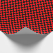 Mittleres schwarzes und rotes geschenkpapier (Ecke)