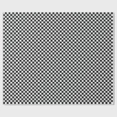 Mittleres Schwarzweiss-Karo-Verpackungs-Papier Geschenkpapier (Flach)