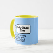 Mittleres Skintone - GELB Tasse (Vorderseite Links)
