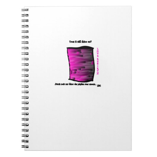 Mittleres Spiralheft - Diamantmuster LBC Notizblock (Vorderseite)