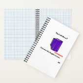 Mittleres Spiralheft - Diamantmuster LBC Notizblock (Innen)