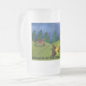 Mittlerweile @ Boot Camp Funny T-Shirts Karten Ges Mattglas Bierglas (Vorderseite Links)