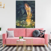 Mittsommer Abend Pre-Raphaelite Art Canvas Print Leinwanddruck (Insitu (Wohnzimmer))