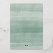 Mittsommer | Geometrisches Rahmen Folieneinladung (Rückseite)