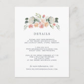 Mittsommer | Guest Details Card Begleitkarte (Vorderseite)