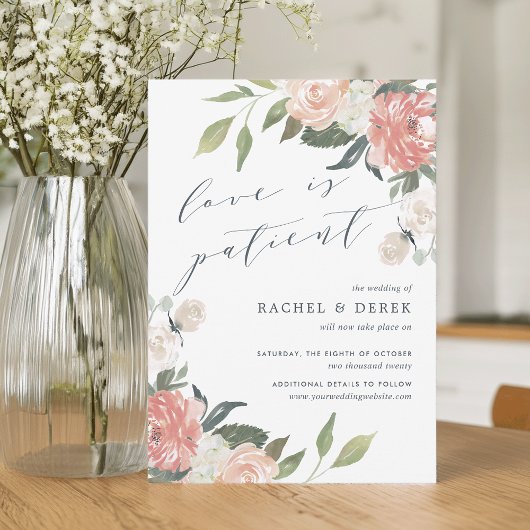 Mittsommer | Hochzeitsfeier mit Wasserfarbe Einladung