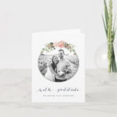 Mittsommer | Hochzeitsszenario Foto Vielen Dank Dankeskarte (Vorderseite)