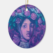 Mittsommer Hut, Sommer Fantasy Surreal Portrait Ar Keramik Ornament (Links)