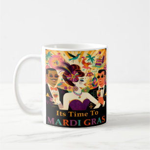 Mittsommer Mardi Gras Cocktailparty Kaffeetasse