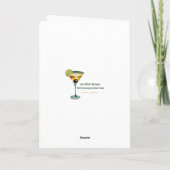 Mittsommer Moderne Martini-Intellektuelle Neujahr Karte (Rückseite)