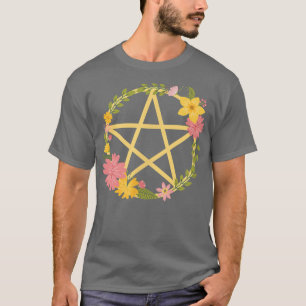 Mittsommer Pentagramm Wiccan Pagan Cheeky Witc T-Shirt