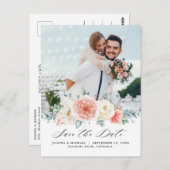 Mittsommer Pfirsichpfirsichpfirsichpfirsiche Pink Postkarte (Vorne/Hinten)