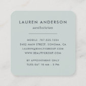 Mittsommer Quadratische Visitenkarte (Rückseite)