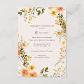 Mittsommer | Romantische Herbstfloralhochzeiten De Begleitkarte (Vorderseite)